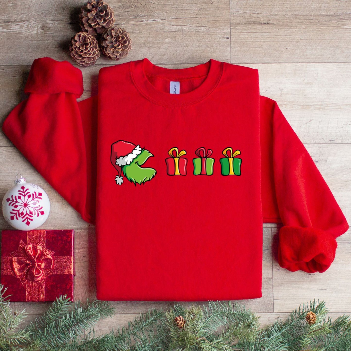 Grinchman T-Shirt or Crew Presents