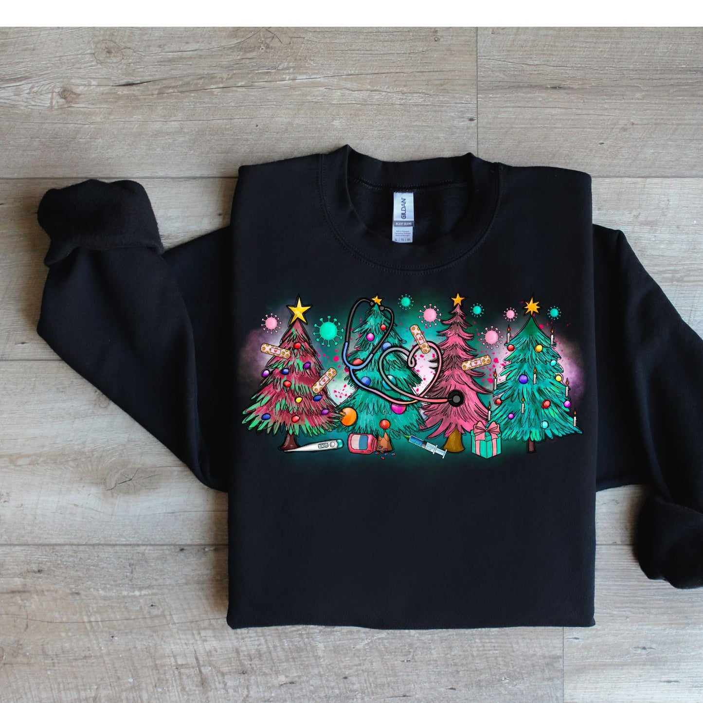Pink Christmas Tree Nursing Medical