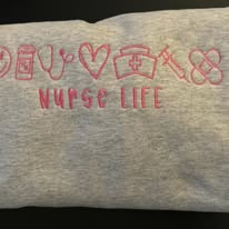NURSE LIFE EMBROIDERED