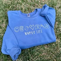 NURSE LIFE EMBROIDERED