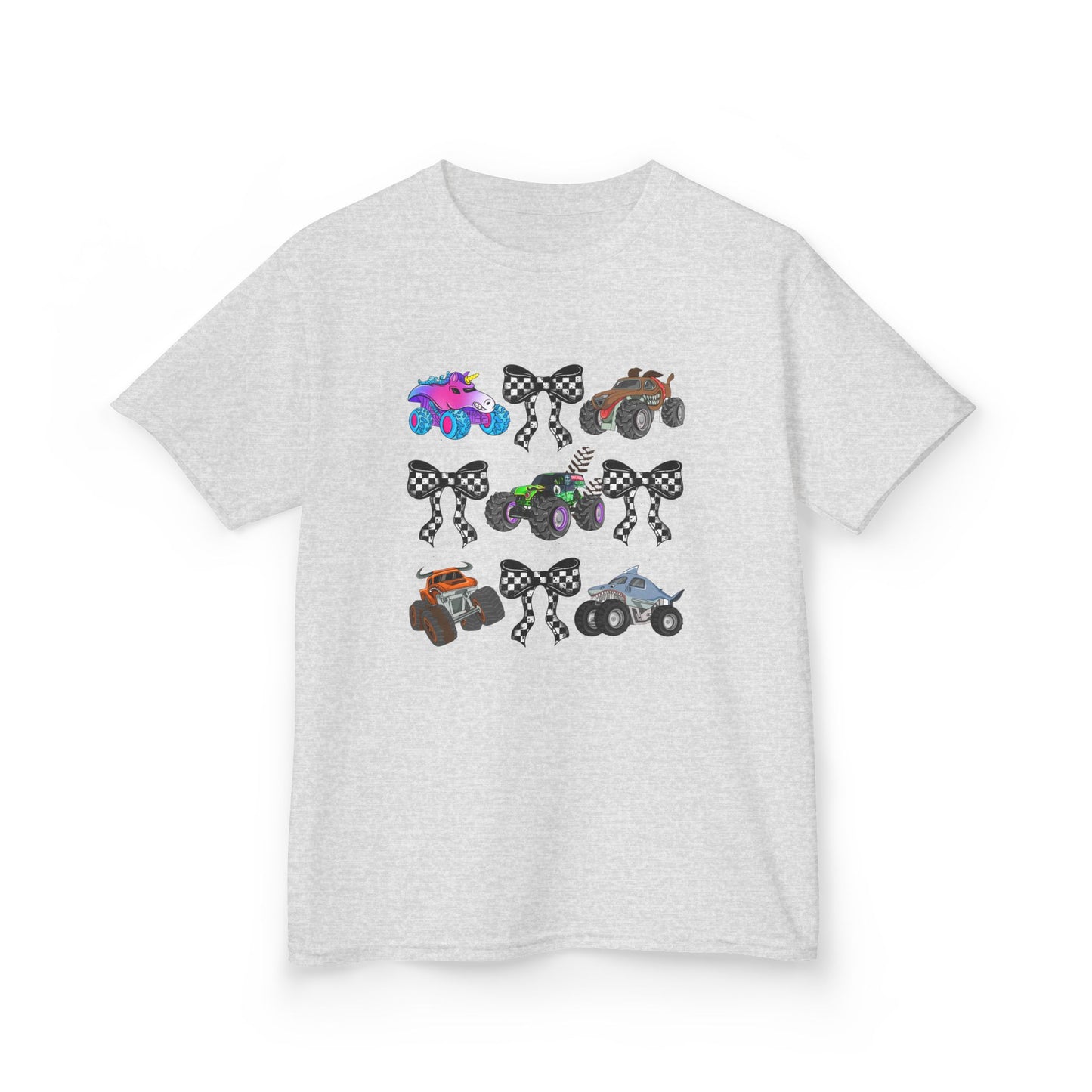Monster Truck Ribbons Pink Trucks