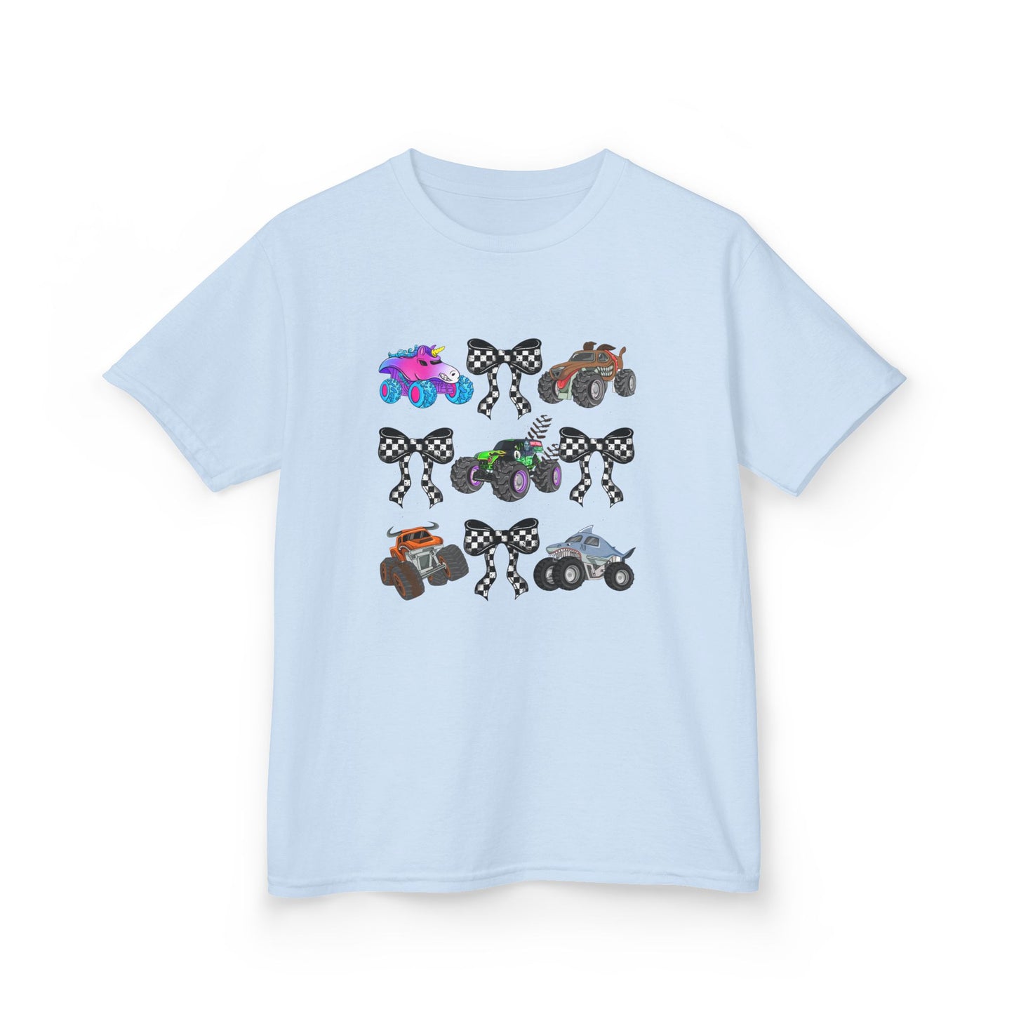 Monster Truck Ribbons Pink Trucks