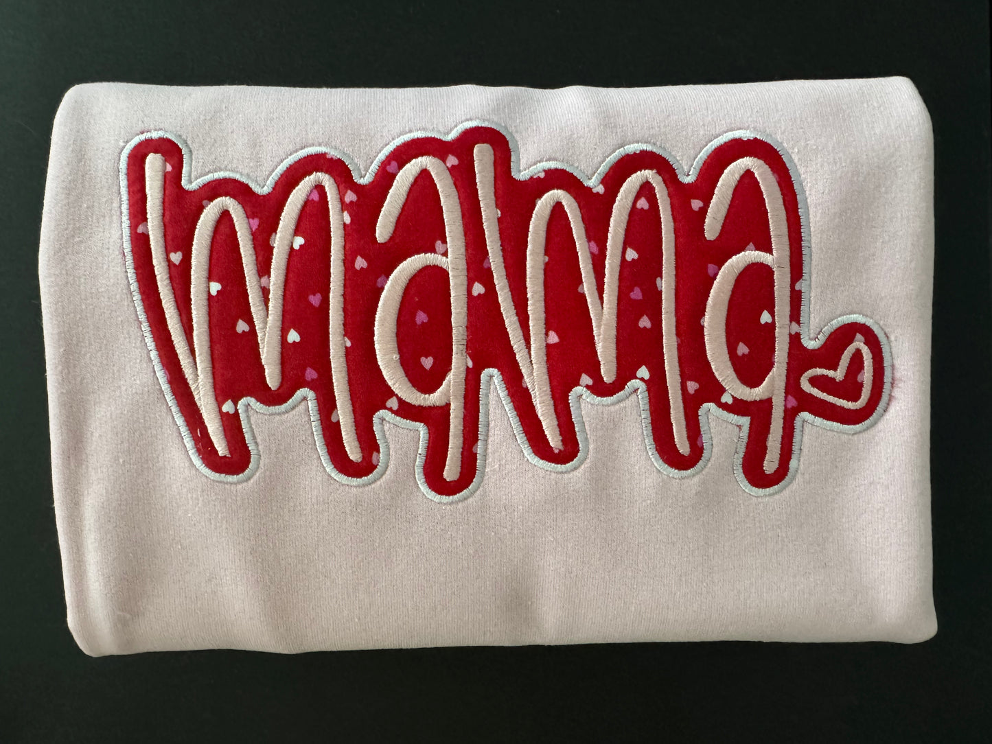 Mama embroidered appliqué