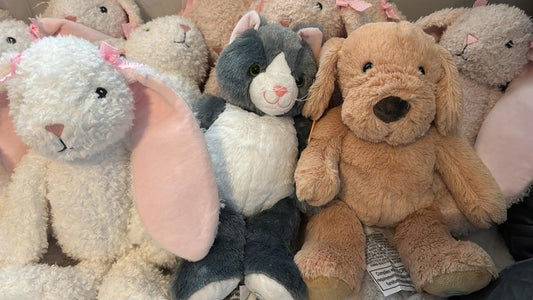 STUFFED ANIMALS BUNNY CAT DOG