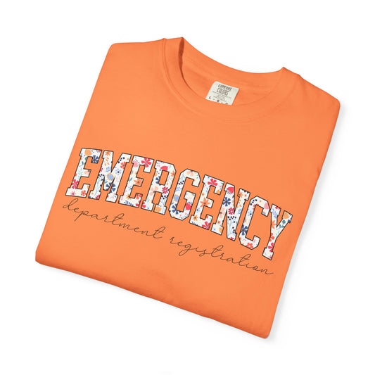 Emergency Department Registration Floral Print