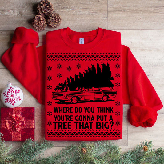 Where do you gonna put a tree that big? Christmas