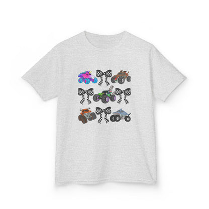 Monster Truck Ribbons Pink Trucks