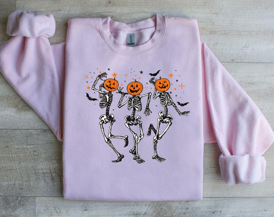 Skeletons Custom Nurse Teacher Emergency Room Fall Halloween Sweatshirt