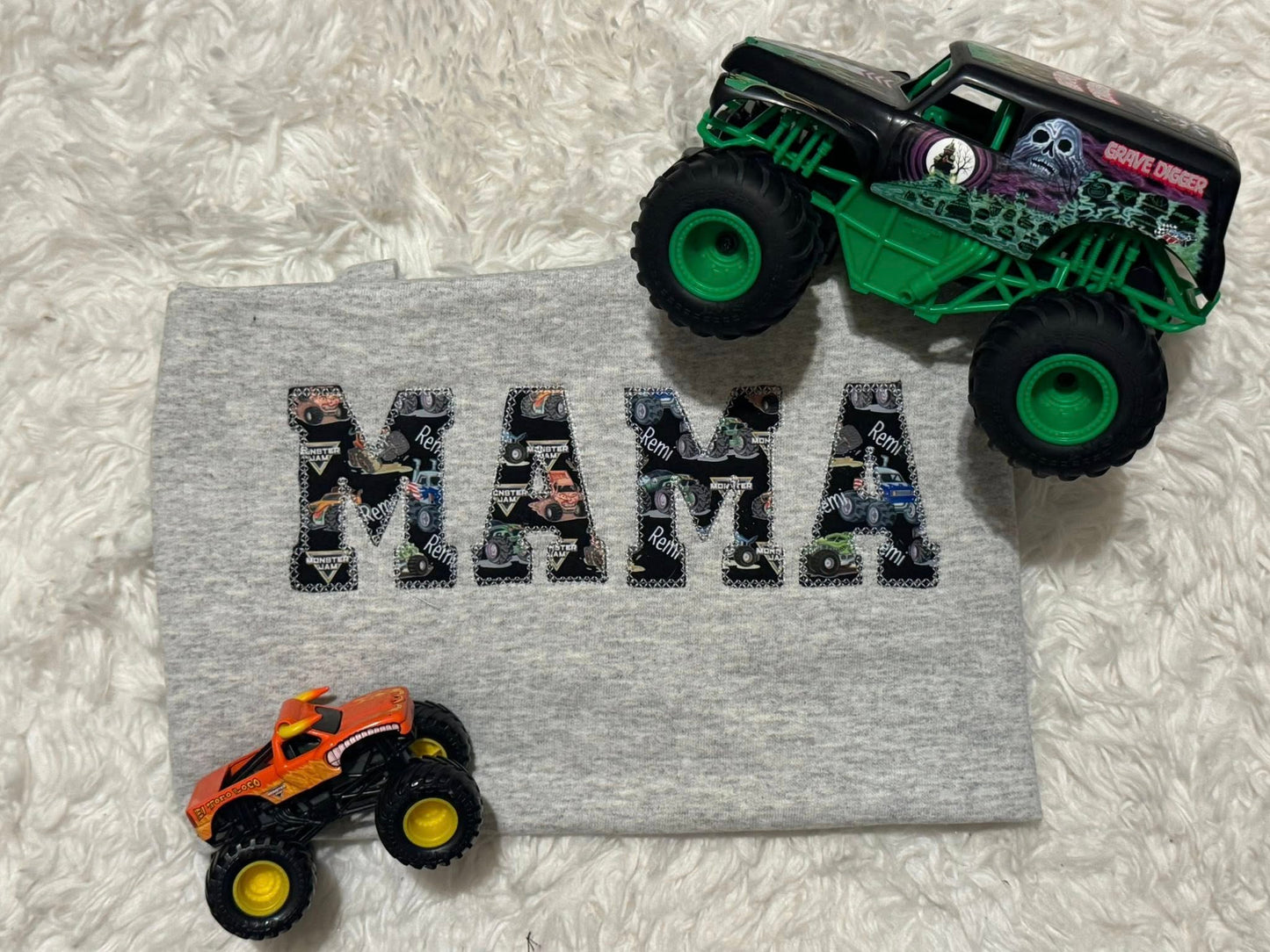 Monster Truck Embroidered Custom